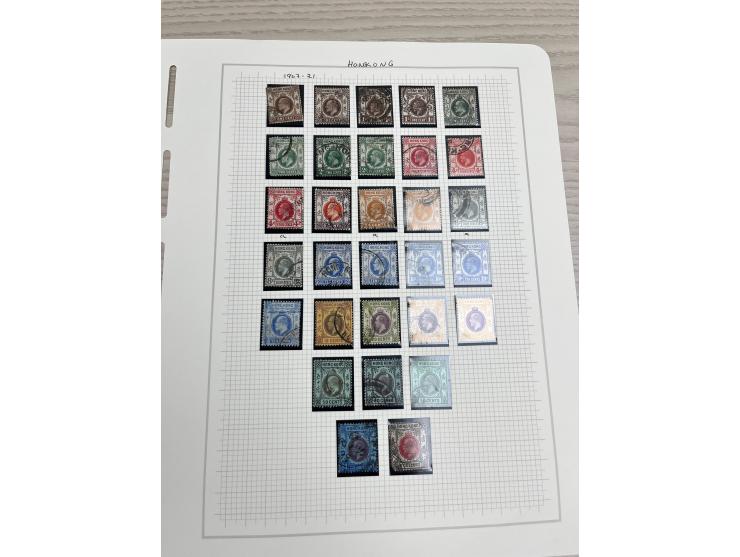 holding on album pages, better including QV used stamp to 96c, KGV Silver Jubilee, KGVI Silver Wedding, etc. Large quantity. 